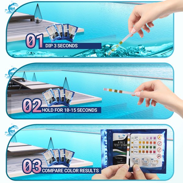 beste Teststreifen für Schwimmbäder