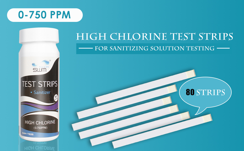 chlorine sanitizer test strips detail