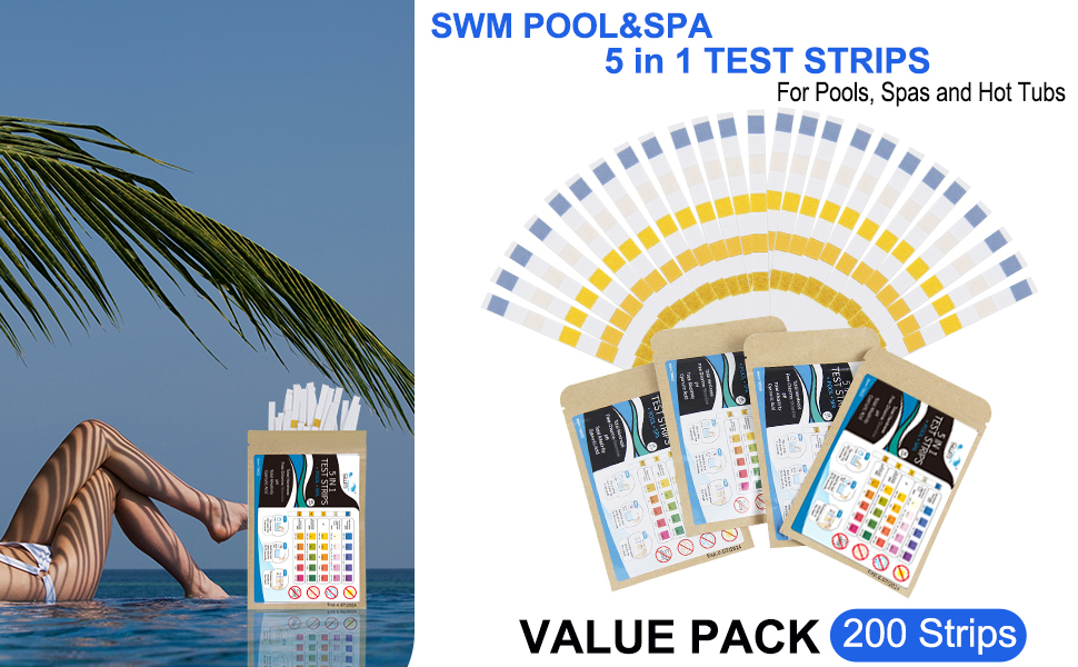 test strips for pool detail 
