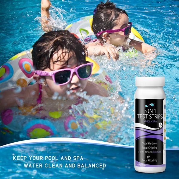 Bandelettes de test pour piscine d'eau salée