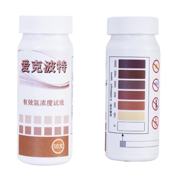 bandelettes de test de chlore libre 0 2000 ppm