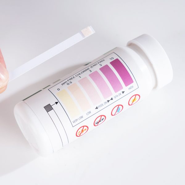 Bandelettes de test de chlore libre pour piscine et spa