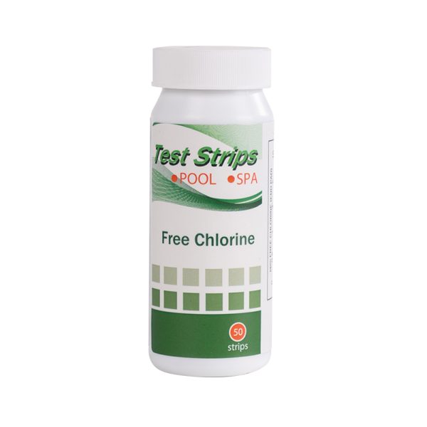 Free chlorine test strips for pool and spa